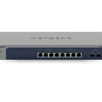 NETGEAR 8-Port Multi-Gigabit/10G Ethernet Smart Switch with 2 SFP+ Ports (MS510TXM) Gestito L2+ 10G Ethernet (100/1000/10000) Grigio