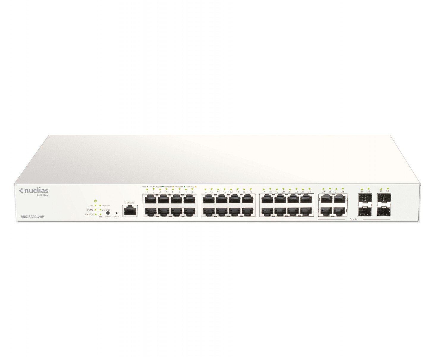 D-Link DBS-2000-28P switch di rete Supporto Power over Ethernet (PoE) Grigio