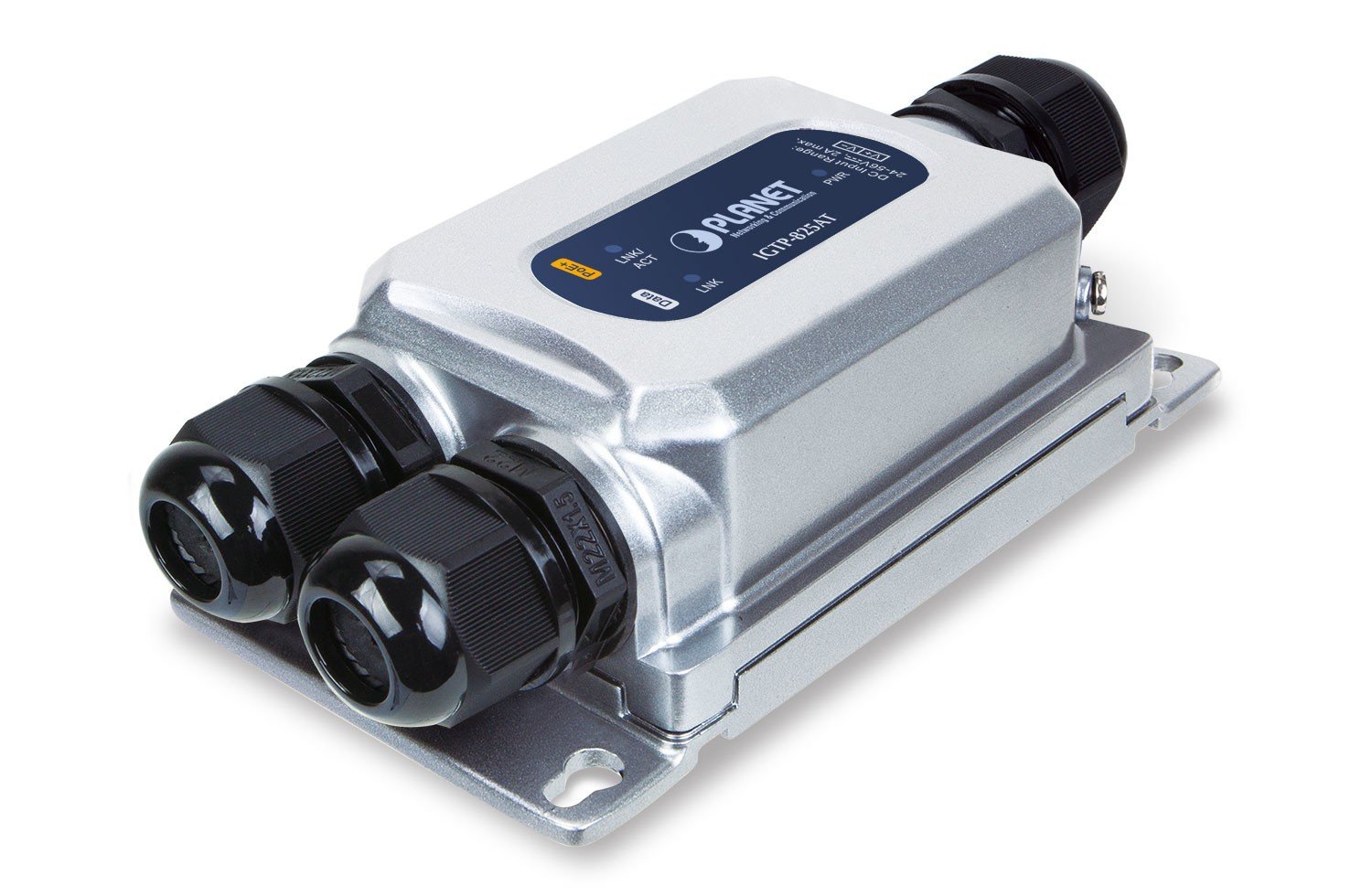 PLANET Industrial 1000BASE-X SFP to convertitore multimediale di rete 1000 Mbit/s Nero, Grigio