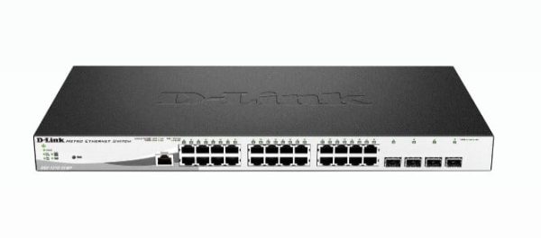 D-Link DGS-1210-28MP/E switch di rete Gestito L2 Gigabit Ethernet (10/100/1000) Supporto Power over Ethernet (PoE) 1U Nero
