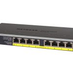 NETGEAR GS108LP Non gestito Gigabit Ethernet (10/100/1000) Supporto Power over Ethernet (PoE) 1U Nero, Grigio - immagine 4