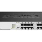 D-Link DGS-1016D switch di rete Non gestito Gigabit Ethernet (10/100/1000) 1U Nero
