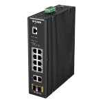D-Link DIS-200G-12PS switch di rete Gestito L2 Gigabit Ethernet (10/100/1000) Supporto Power over Ethernet (PoE) Nero