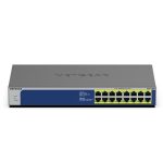 NETGEAR GS516PP Non gestito Gigabit Ethernet (10/100/1000) Supporto Power over Ethernet (PoE) Blu