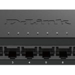 D-Link DGS-108GL Non gestito Gigabit Ethernet (10/100/1000) Nero