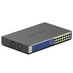 NETGEAR GS516PP Non gestito Gigabit Ethernet (10/100/1000) Supporto Power over Ethernet (PoE) Blu, Grigio - immagine 3