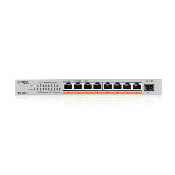 Zyxel XMG-108HP Non gestito 2.5G Ethernet (100/1000/2500) Supporto Power over Ethernet (PoE) - immagine 2