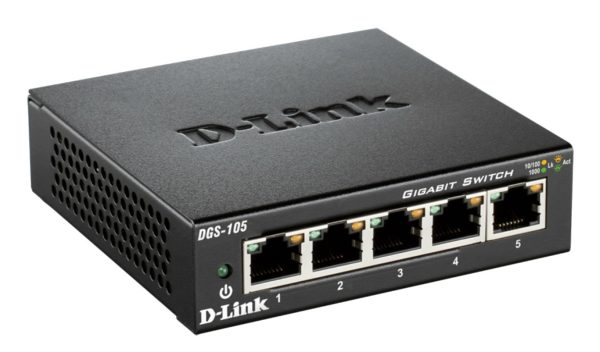 D-Link DGS-105 switch di rete Non gestito Nero - immagine 3
