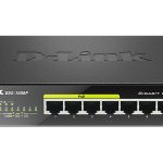 D-Link DGS-1008P switch di rete Non gestito Gigabit Ethernet (10/100/1000) Supporto Power over Ethernet (PoE) Nero