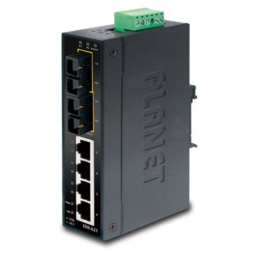 PLANET ISW-621S15 switch di rete Non gestito L2 Fast Ethernet (10/100) Nero