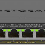 NETGEAR 5-Port Gigabit Ethernet High-Power PoE+ Plus Switch (GS305EPP) Gestito L2/L3 Gigabit Ethernet (10/100/1000) Supporto Power over Ethernet (PoE) Nero