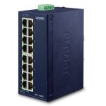PLANET ISW-1600T switch di rete Non gestito Fast Ethernet (10/100) Blu